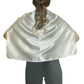 SHORT CAPE Kids Childrens Party Costume Vampire Coat School Team Colours - White