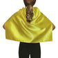 SHORT CAPE Kids Childrens Party Costume Vampire Coat School Team Colours - Yellow