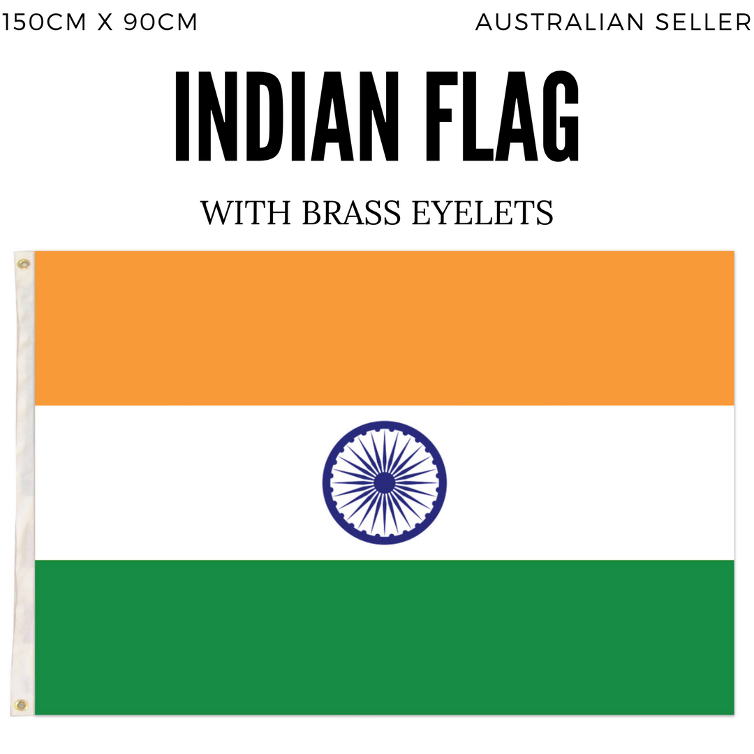 India Country Flag Indian Heavy Duty National Cricket Diwali Divali - 150cm x 90cm