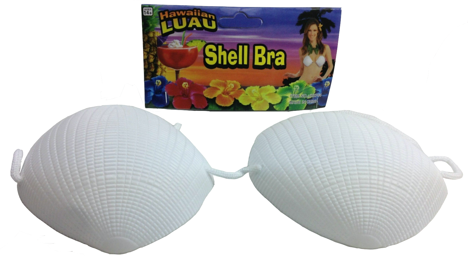 SHELL BRA Costume Party Hawaiian Hula Beach Dress Top Tropical Mermaid