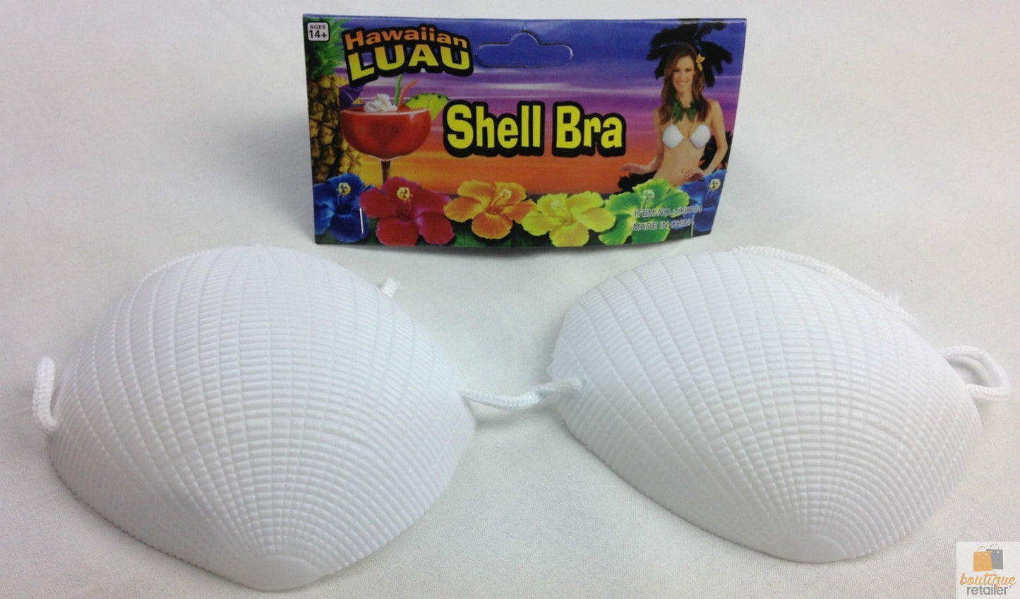 SHELL BRA Costume Party Hawaiian Hula Beach Dress Top Tropical Mermaid