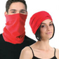 Seamless Tube Bandana Head Scarf Face Cover Mask Gaiter Ski Snow - Plain Colours - Red