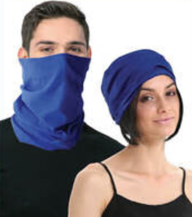 Seamless Tube Bandana Head Scarf Face Cover Mask Gaiter Ski Snow - Plain Colours - Royal Blue