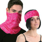 Seamless Tube Bandana Head Scarf Face Cover Mask Pattern Mask Neck Gaiter - Hot Pink