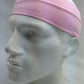 PLAIN HEADBAND Elastic Stretch Sports Yoga Hair Band Unisex 8cm Wide Wrap - Light Pink