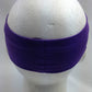 PLAIN HEADBAND Elastic Stretch Sports Yoga Hair Band Unisex 8cm Wide Wrap - Purple