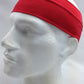 PLAIN HEADBAND Elastic Stretch Sports Yoga Hair Band Unisex 8cm Wide Wrap - Red