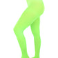 PANTYHOSE Tights Stockings Hosiery Womens Ladies Plain Colours - Fluro Green