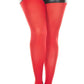 PANTYHOSE Tights Stockings Hosiery Womens Ladies Plain Colours - Red - One Size Fits Most