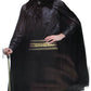 Adult Cape Cloak Collared Robe Halloween Vampire Witch Wizard 140cm Collar - Black