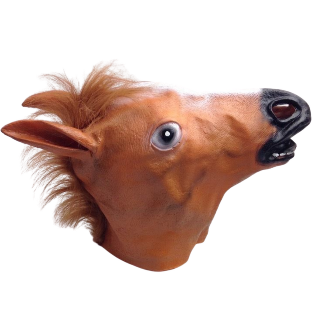 Horse Head Face Mask Halloween Latex Rubber Costume Party