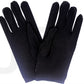 Ladies SHORT GLOVES Costume Party Wedding Bridal Fancy Dress Prom Stretchy - Black - One Size