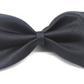 Mens BOW TIE Wedding Tuxedo Pre-tied Formal Bestman Necktie Classic Plain Party - Black