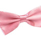 Mens BOW TIE Wedding Tuxedo Formal Bestman Necktie Classic Plain Party  - Light Pink