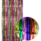 Tinsel Curtain Foil Metallic Fringe Backdrop Party Door Decorations (200cm x 100cm) - Rainbow