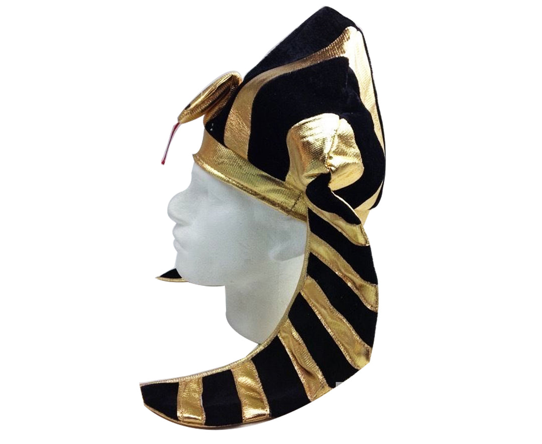 EGYPTIAN PHARAOH HAT King Costume Party Ancient Fancy Dress Halloween Pharoah