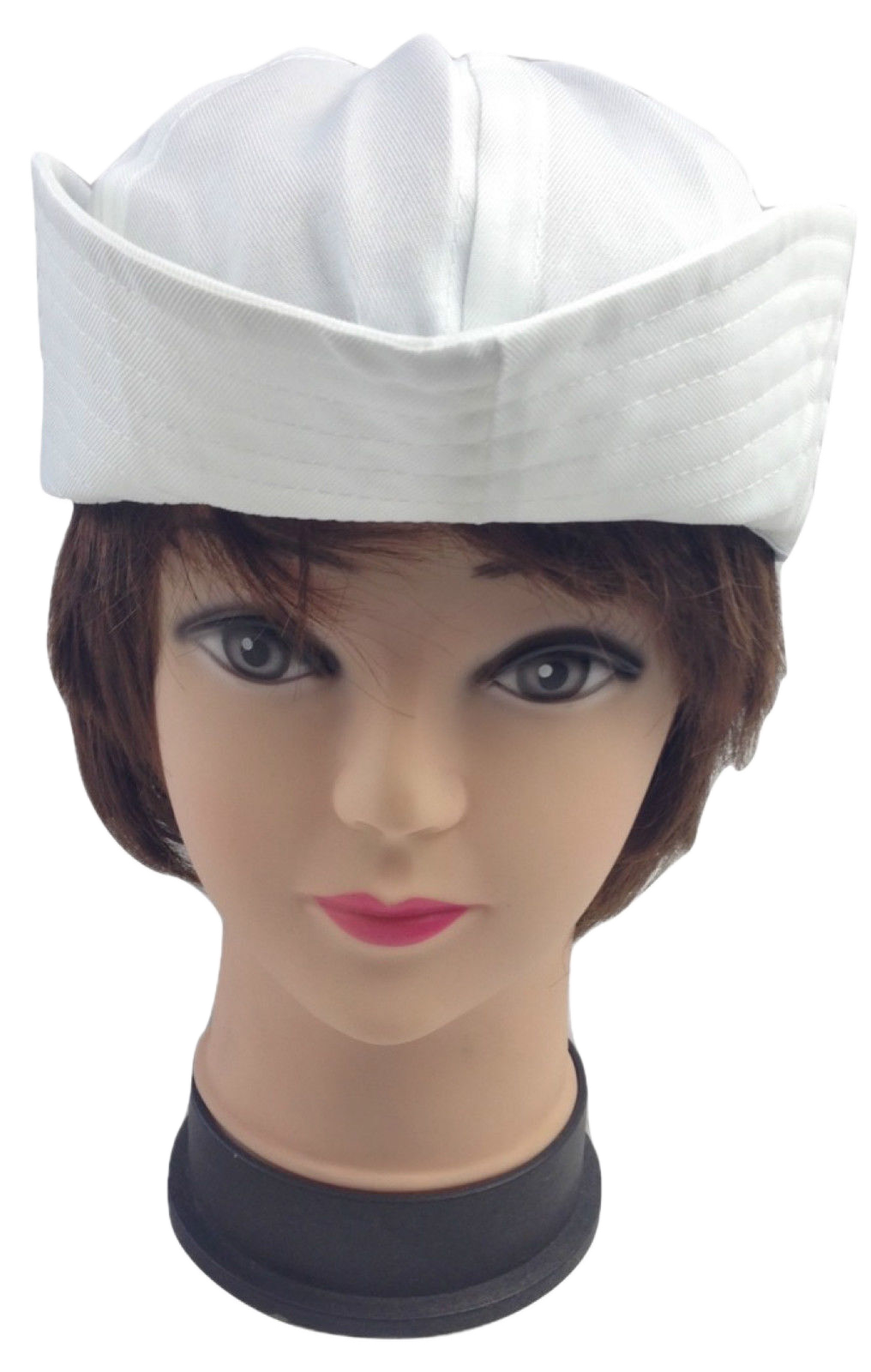 Adult White Sailor Hat Marine Unisex Gob Captain Navy Hen's Night Doughboy Cap