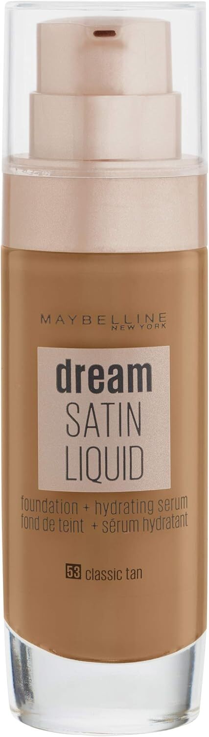 Maybelline Dream Satin Liquid Foundation with Hydrating Serum - Classic Tan 53