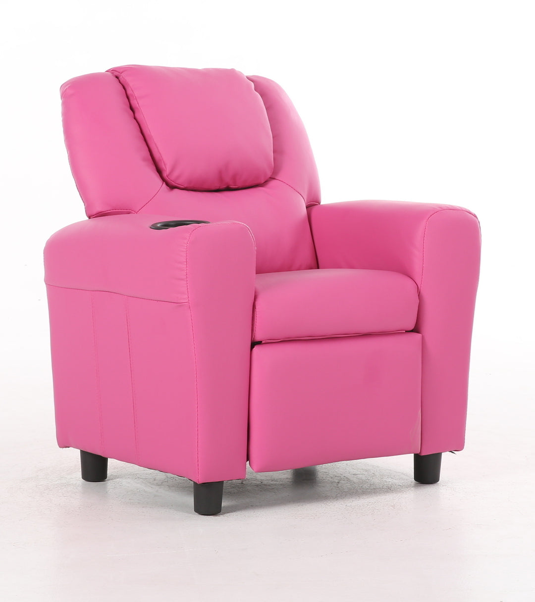 Set of 4 Oliver Kids Recliner Chair Sofa Children Lounge Couch PU Armchair Pink