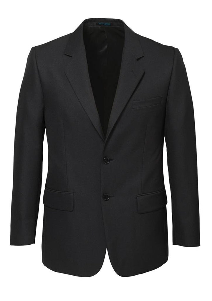 Mens 2 Button Classic Plain Suit Jacket Bamboo Blend Business Wedding  - Charcoal - 102