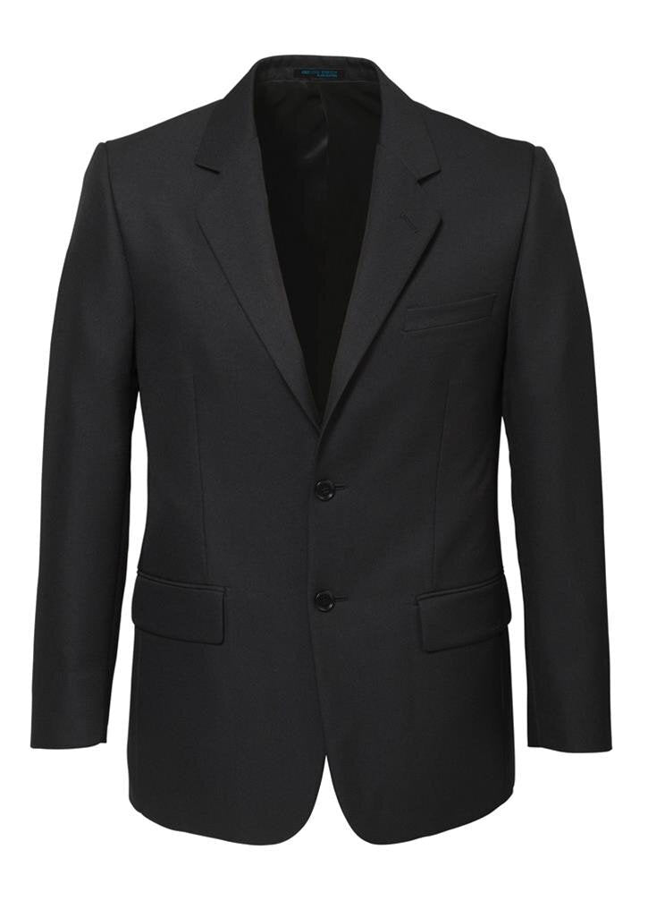 Mens 2 Button Classic Plain Suit Jacket Bamboo Blend Business Wedding  - Charcoal - 112