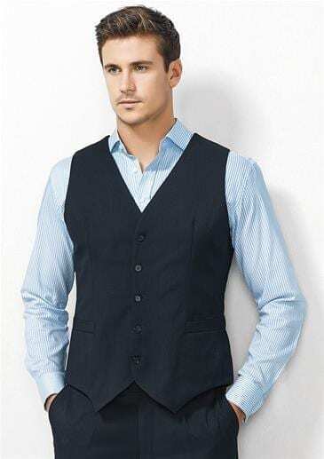 Mens Peaked Vest Waistcoat w/ Knitted Back Suit Formal Wedding Dress Up - Navy - 112