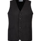 Mens Bamboo Blend Longline Vest Waistcoat w/ Stretch Business Forrnal Dress - Charcoal - 117