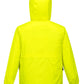 HUSKI STRATUS RAIN JACKET Waterproof Workwear Concealed Hood Windproof Packable - Yellow Fluro - 5XL