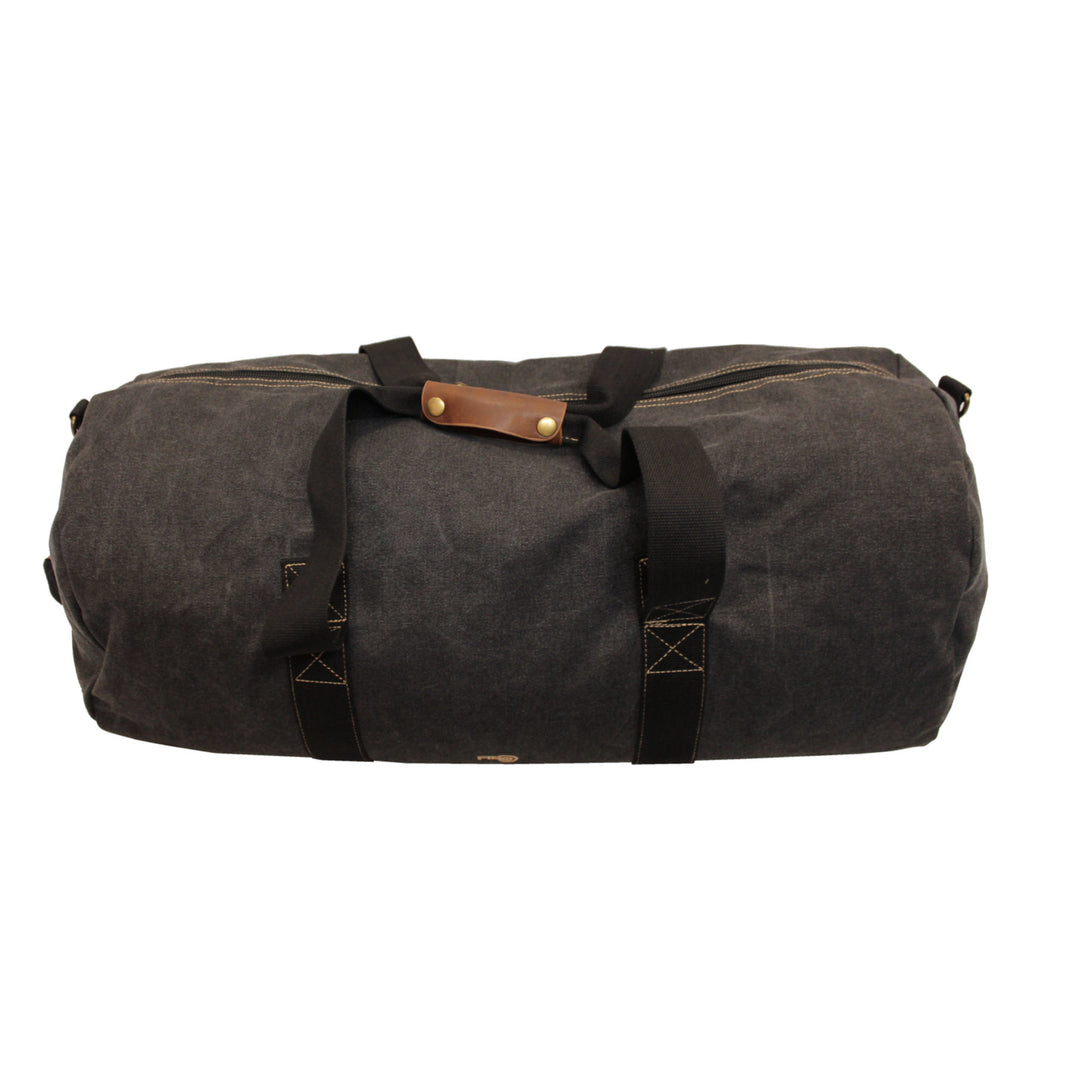 FIB 70cm Canvas Duffle Bag Travel Heavy Duty Large - Black