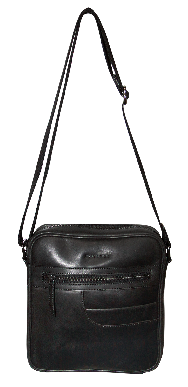 Futura Means Crossbody Bag Adjustable Shoulder Strap Travel Wallet - Black