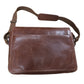 Futura Laptop Messenger Sling Bag Travel Computer Business Genuine Leather - Brown