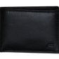 Futura Futura Mens Harrison RFID Genuine Leather Wallet - Black