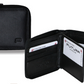 Futura Mens Zip Around Leather Wallet RFID Gift - Black