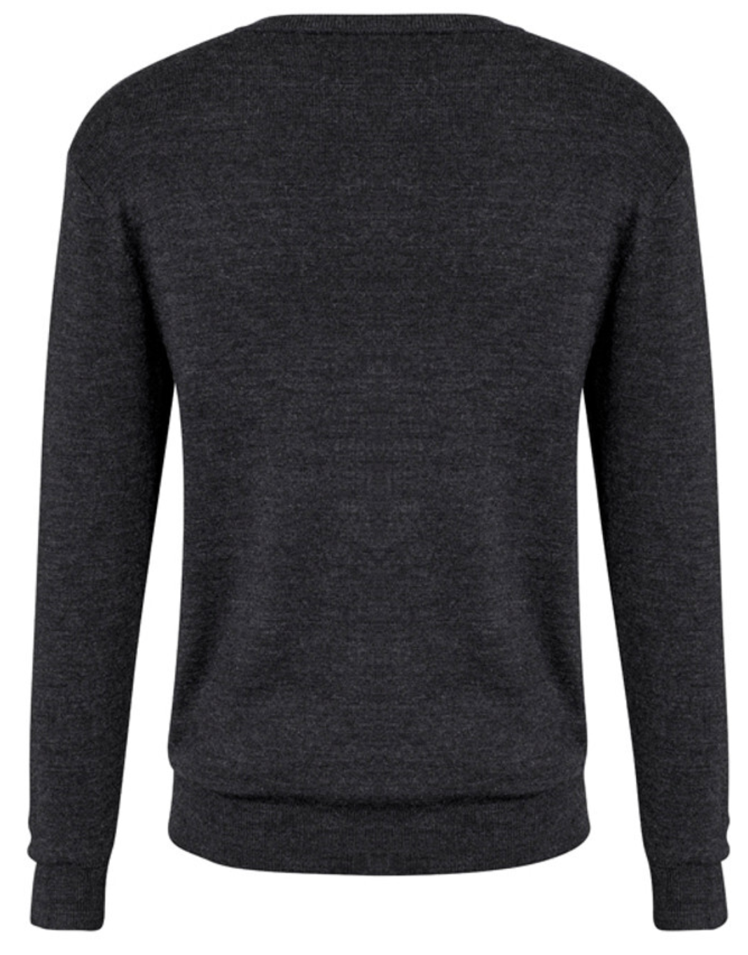 Mens Advatex Varesa Wool Pullover Jumper Cardigan V Neck - Charcoal - M