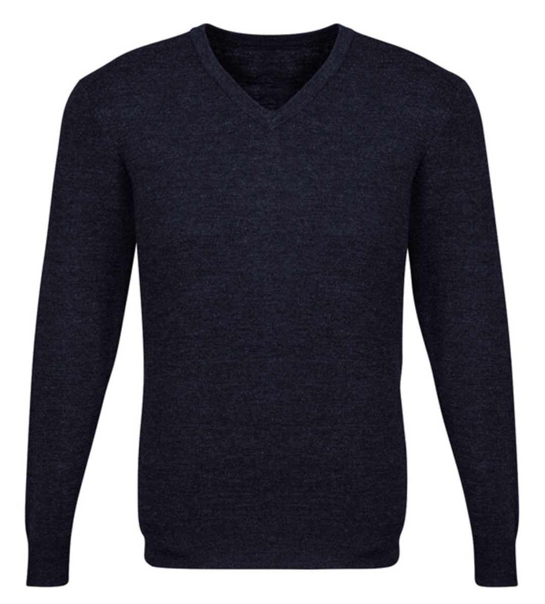 Mens Advatex Varesa Wool Pullover Jumper Cardigan - Navy - M