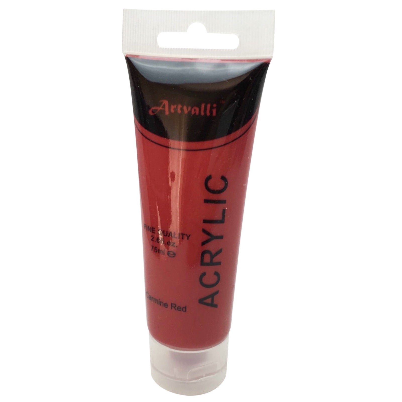 ARTISTS ACRYLIC PAINT Craft 75ml Tube Non Toxic Paints Water Based - Carmine Red