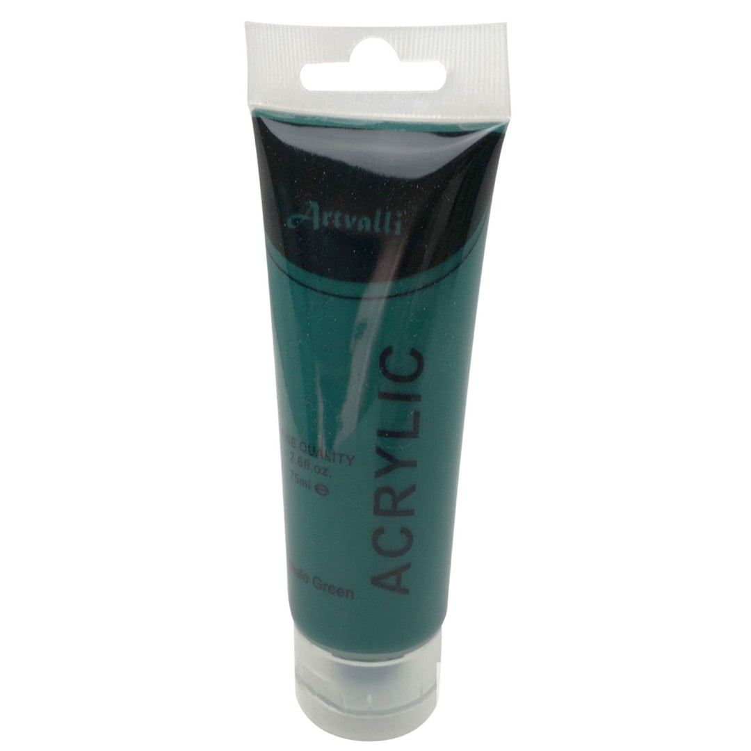 ARTISTS ACRYLIC PAINT Craft 75ml Tube Non Toxic Paints Water Based - Phthalo Green