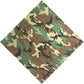 BANDANA Paisley 100% COTTON Head Wrap Durag Bandanna Summer Biker Scarf Mask - Army Camouflage