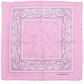 BANDANA Paisley 100% COTTON Head Wrap Durag Bandanna Summer Biker Scarf Mask - Light Pink