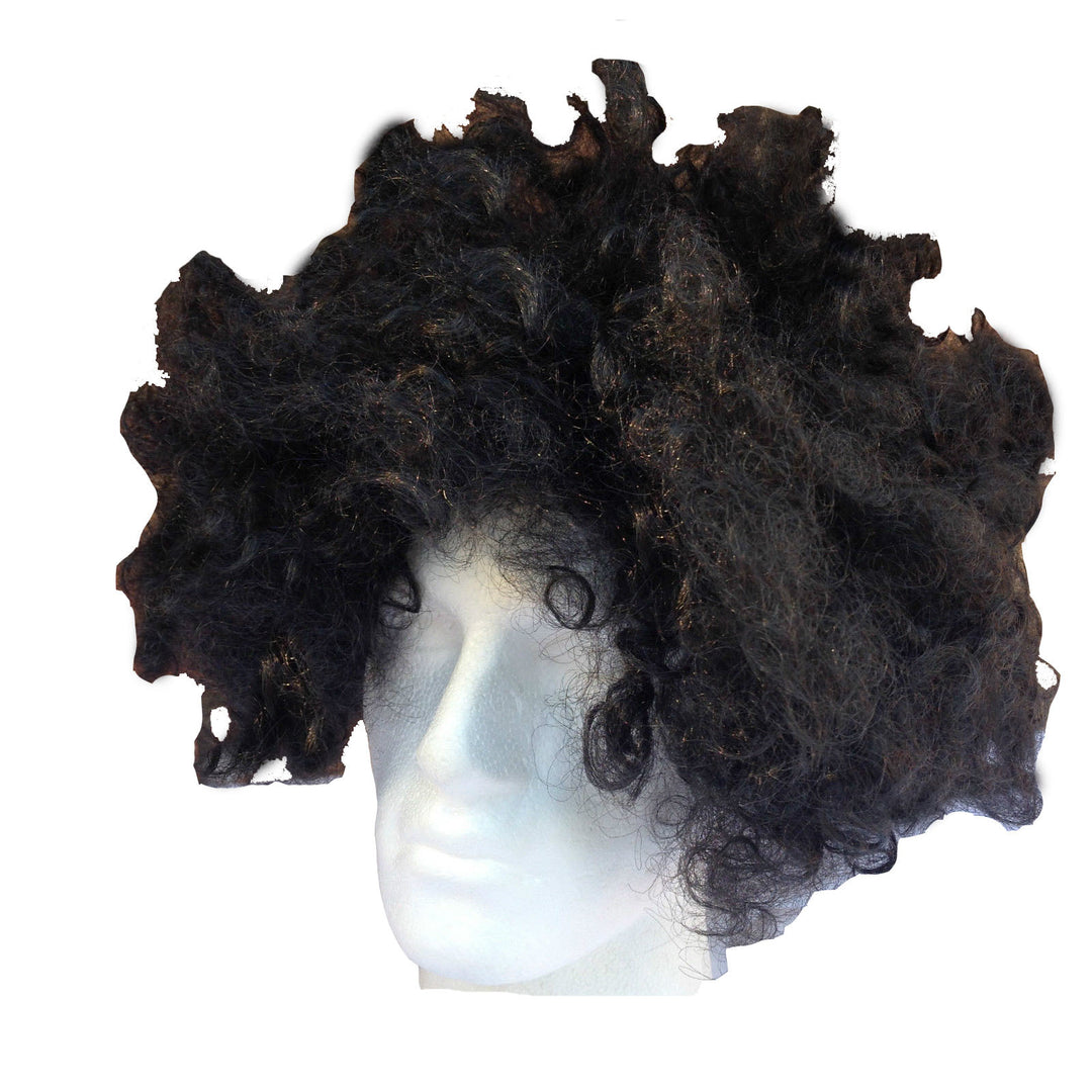 Mens DELUXE AFRO WIG Curly Hair Costume Party Fancy Disco 70s 80s Dress Up - Black