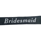 HEN'S NIGHT SASH Party Girls Wedding Bridesmaid Bridal Bride To Be Satin Sashes - Bridesmaid (Black)