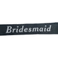 HEN'S NIGHT SASH Party Girls Wedding Bridesmaid Bridal Bride To Be Satin Sashes - Bridesmaid (Black)