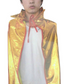 KIDS METALLIC CAPE w Collar Costume Childrens Party Halloween Vampire - Orange