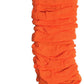 LEG WARMERS Knitted Womens Neon Party Knit Ankle Fluro Dance Costume 80s Pair - Fluro Orange