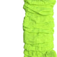 LEG WARMERS Knitted Womens Neon Party Knit Ankle Fluro Dance Costume 80s Pair - Fluro Yellow