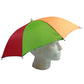 2x RAINBOW UMBRELLA HAT Rain Beach Sun Rain Cap Costume Camping Fishing Hunting