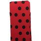 Stay Up OVER THE KNEE SOCKS Stockings Hosiery Party Costume Stockings - Ladybug Polka (Red/Black)