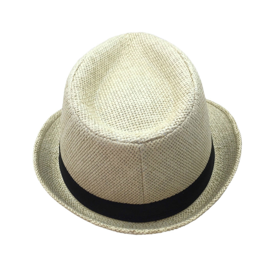 TRILBY HAT Fedora 100% Paper Straw Plain Party Costume Detective Gangster Cap