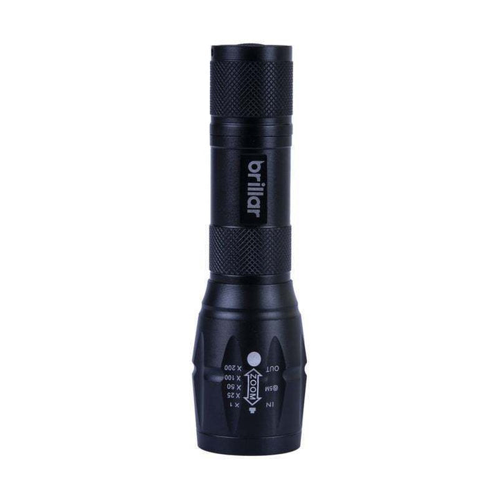 Brillar Tactical Grade LED Torch 5 Modes Water Resistant Flashlight Light Bright