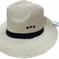 Dents DENTS Woven Paper Straw Panama Hat Trilby Fedora - L/XL (One Size)